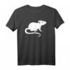 Ratte T-Shirt für Tierliebhaber – Klassisch geschnitten, doppelt genähter Saum, perfekt für Nagetierfans