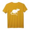 Ratte T-Shirt für Tierliebhaber – Klassisch geschnitten, doppelt genähter Saum, perfekt für Nagetierfans