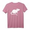 Ratte T-Shirt für Tierliebhaber – Klassisch geschnitten, doppelt genähter Saum, perfekt für Nagetierfans