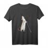 Weiße singende Ratte Geschenk für Nager und Rattenfreunde T-Shirt - Perfektes Geschenk für Weihnachten, Geburtstag & das chinesische Jahr der Ratte