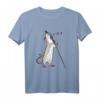 Weiße singende Ratte Geschenk für Nager und Rattenfreunde T-Shirt - Perfektes Geschenk für Weihnachten, Geburtstag & das chinesische Jahr der Ratte