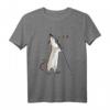 Weiße singende Ratte Geschenk für Nager und Rattenfreunde T-Shirt - Perfektes Geschenk für Weihnachten, Geburtstag & das chinesische Jahr der Ratte