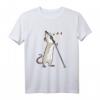 Weiße singende Ratte Geschenk für Nager und Rattenfreunde T-Shirt - Perfektes Geschenk für Weihnachten, Geburtstag & das chinesische Jahr der Ratte