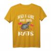 Nur ein Mädchen, das Ratten liebt - HapFrog T-Shirt für Tierliebhaberinnen, lustiges Geschenk für Rattenfans