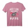 Nur ein Mädchen, das Ratten liebt - HapFrog T-Shirt für Tierliebhaberinnen, lustiges Geschenk für Rattenfans