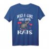 Nur ein Mädchen, das Ratten liebt - HapFrog T-Shirt für Tierliebhaberinnen, lustiges Geschenk für Rattenfans