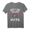 Nur ein Mädchen, das Ratten liebt - HapFrog T-Shirt für Tierliebhaberinnen, lustiges Geschenk für Rattenfans