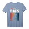 Ratten T-Shirt mit Vintage Streifen & süßem Spruch - Perfektes Geschenk für Rattenhalter & Tierliebhaber