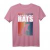 Ratten T-Shirt mit Vintage Streifen & süßem Spruch - Perfektes Geschenk für Rattenhalter & Tierliebhaber