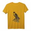 Damen Wanderfalke Falknerei Raubvogel Vogelbeobachter Geschenk T-Shirt mit V-Ausschnitt – Perfekt für Birdwatcher & Falknerei-Fans