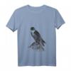 Damen Wanderfalke Falknerei Raubvogel Vogelbeobachter Geschenk T-Shirt mit V-Ausschnitt – Perfekt für Birdwatcher & Falknerei-Fans