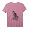 Damen Wanderfalke Falknerei Raubvogel Vogelbeobachter Geschenk T-Shirt mit V-Ausschnitt – Perfekt für Birdwatcher & Falknerei-Fans