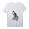 Damen Wanderfalke Falknerei Raubvogel Vogelbeobachter Geschenk T-Shirt mit V-Ausschnitt – Perfekt für Birdwatcher & Falknerei-Fans