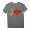 Lustiges Vogel Wurm T-Shirt mit Humor - Cartoon Tierdesign für Geburtstag, Weihnachten & Partys