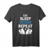 Eat Sleep Degus Repeat T-Shirt – Geschenk für Nagetiere Liebhaber, Degu Fans & Tierfreunde zu Weihnachten & Geburtstag