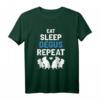 Eat Sleep Degus Repeat T-Shirt – Geschenk für Nagetiere Liebhaber, Degu Fans & Tierfreunde zu Weihnachten & Geburtstag