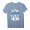 Eat Sleep Degus Repeat T-Shirt – Geschenk für Nagetiere Liebhaber, Degu Fans & Tierfreunde zu Weihnachten & Geburtstag