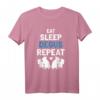 Eat Sleep Degus Repeat T-Shirt – Geschenk für Nagetiere Liebhaber, Degu Fans & Tierfreunde zu Weihnachten & Geburtstag