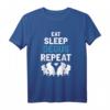 Eat Sleep Degus Repeat T-Shirt – Geschenk für Nagetiere Liebhaber, Degu Fans & Tierfreunde zu Weihnachten & Geburtstag