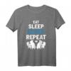 Eat Sleep Degus Repeat T-Shirt – Geschenk für Nagetiere Liebhaber, Degu Fans & Tierfreunde zu Weihnachten & Geburtstag
