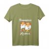 Damen HapFrog T-Shirt mit V-Ausschnitt und süßem Rennmaus-Design – Perfektes Geschenk für Tierliebhaberinnen