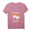 Damen HapFrog T-Shirt mit V-Ausschnitt und süßem Rennmaus-Design – Perfektes Geschenk für Tierliebhaberinnen