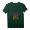 Schildkröte Shell mit Artistic Design - Reptile T-Shirt zur Förderung des Meeresschutzes & Bewusstseins
