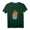 Ctazy Snake Lady Ball Python Geschenk Schlange Reptil T-Shirt – Perfekt für Geburtstag & Weihnachten für Reptilien- und Schlangenliebhaber