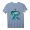Farbenfrohes Meeresschildkröte T-Shirt – Buntes Sommeroutfit für Strand, Urlaub & Tierfans, perfekt als Geschenk für Kinder, Biowissenschaftler & Surfer
