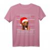 Lustiges Rhodesian Ridgeback Weihnachts-T-Shirt mit Mütze - Perfektes Weihnachtsgeschenk für Hundeliebhaber & Familie