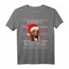 Lustiges Rhodesian Ridgeback Weihnachts-T-Shirt mit Mütze - Perfektes Weihnachtsgeschenk für Hundeliebhaber & Familie