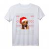 Lustiges Rhodesian Ridgeback Weihnachts-T-Shirt mit Mütze - Perfektes Weihnachtsgeschenk für Hundeliebhaber & Familie