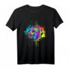 Splash Art Rhodesian Ridgeback Geschenkidee Hunde T-Shirt – Buntes Hundeliebhaber-Outfit für Geburtstage & Weihnachten