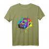 Splash Art Rhodesian Ridgeback Geschenkidee Hunde T-Shirt – Buntes Hundeliebhaber-Outfit für Geburtstage & Weihnachten