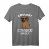 Coolest Rhodesian Ridgeback Uncle Lustiges Hund T-Shirt – Perfektes Geschenk für Ridgeback Liebhaber und Hundebesitzer