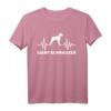 Riesenschnauzer Herzschlag T-Shirt mit Name – Personalisiertes Hundetier-Shirt für Hunde-Liebhaber und Riesenschnauzer Besitzer