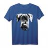 Riesenschnauzer T-Shirt für Damen und Herren - Hundekopf Motiv für Hunde- und Tierliebhaber