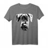 Riesenschnauzer T-Shirt für Damen und Herren - Hundekopf Motiv für Hunde- und Tierliebhaber
