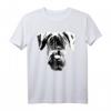 Riesenschnauzer T-Shirt für Damen und Herren - Hundekopf Motiv für Hunde- und Tierliebhaber