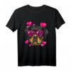 Rottweiler Valentines Shirt - Kawaii Rottweiler Liebhaber T-Shirt für Tier- und Hundeliebhaber am Valentinstag