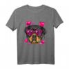 Rottweiler Valentines Shirt - Kawaii Rottweiler Liebhaber T-Shirt für Tier- und Hundeliebhaber am Valentinstag