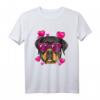 Rottweiler Valentines Shirt - Kawaii Rottweiler Liebhaber T-Shirt für Tier- und Hundeliebhaber am Valentinstag