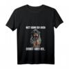 Damen Rottweiler T-Shirt mit Kaffee Spruch - Lustiges Hundemotiv für Morgenmuffel, Büro, Homeoffice & Geburtstagsgeschenk
