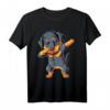 Dabbing Rottweiler T-Shirt - Funny Dog Lover Gifts, Trendy Dance Graphic Tee for Pets, Kids, Men & Women, Perfect Birthday & Christmas Gift