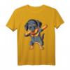 Dabbing Rottweiler T-Shirt - Funny Dog Lover Gifts, Trendy Dance Graphic Tee for Pets, Kids, Men & Women, Perfect Birthday & Christmas Gift