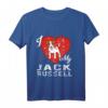 Ich liebe meinen Jack Russell Terrier - Lustiges Langarmshirt für Hunde-Fans und Tierliebhaberinnen
