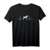 Parson Russell Terrier Herzschlag T-Shirt – Geschenk für Hundeliebhaber, Herrchen & Frauchen, perfekt zum Gassi & in der Hundeschule