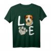HapFrog Love Russell Terrier Dog Paw Pet Rescue T-Shirt – Lustiges Vintage Hundemotiv für Hundeliebhaber, Freunde & Familie das ganze Jahr