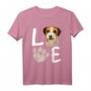HapFrog Love Russell Terrier Dog Paw Pet Rescue T-Shirt – Lustiges Vintage Hundemotiv für Hundeliebhaber, Freunde & Familie das ganze Jahr