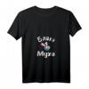 Damen T-Shirt mit russischem Spruch 'Blacha Mucha' Kyrillisch - Lustiges Russland Motiv mit V-Ausschnitt